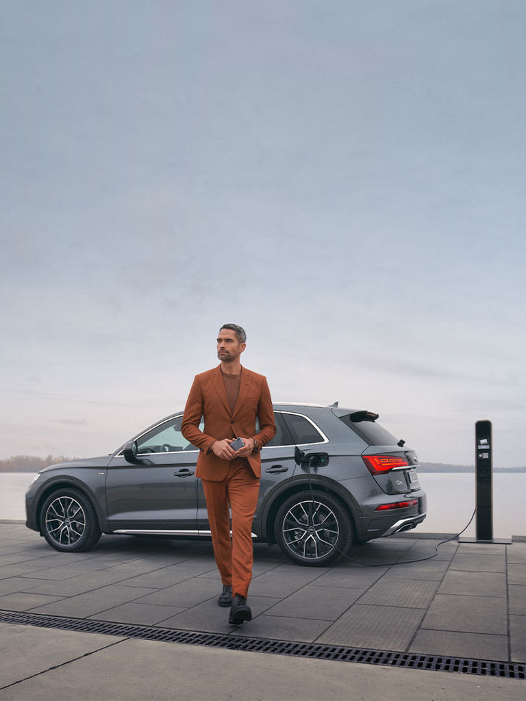 Onderweg opladen Audi Q5 TFSI e