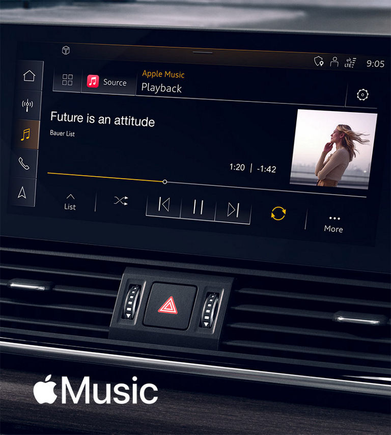 MMI-System mit Apple Music