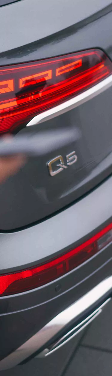 Closeup des Audi Q5 TFSI Heckansicht