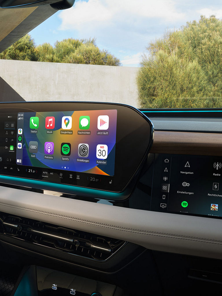 Ansicht Panorama-Displays Audi Q6 SUV e-tron