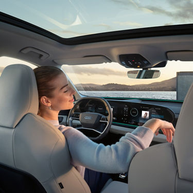 Interior view Audi Q6 SUV e-tron
