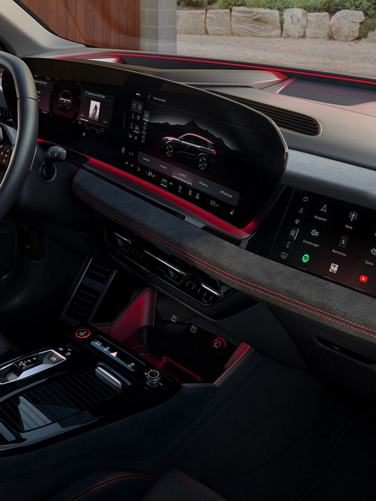 Ansicht Panorama-Displays Audi SQ6 SUV e-tron