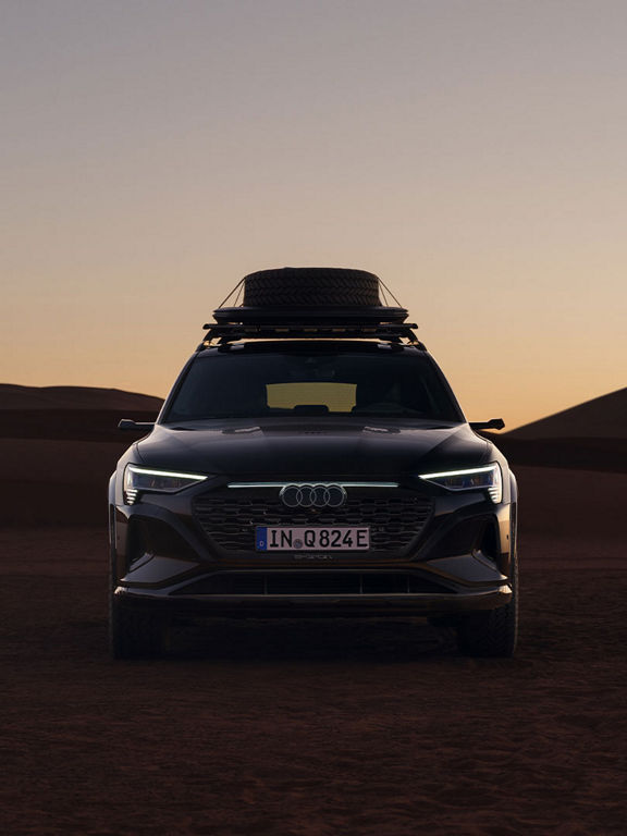 Foto del diseño del Audi Q8 e-tron edition Dakar de 2024.