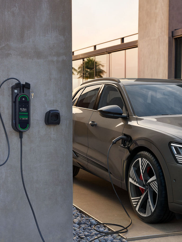 charging at home station Audi Q8 e-tron