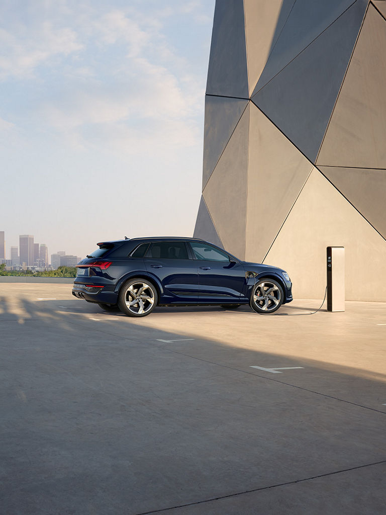 Seitenansicht Audi Q8 e-tron, Audi exclusive