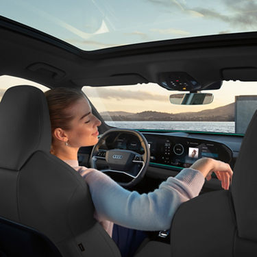 Interior view Audi Q6 SUV e-tron