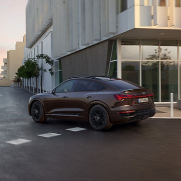 Dynamic side view Audi Q8 Sportback e-tron