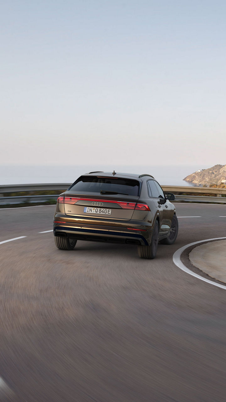 Audi Q8 SUV TFSI e Dynamic rear view