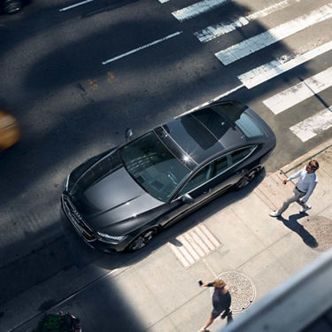 Top view Audi A7 Sportback