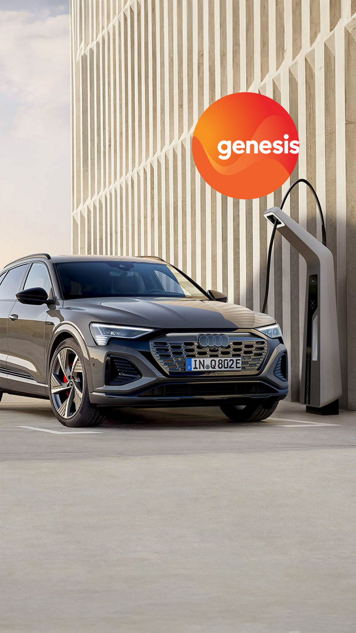 Audi Q8 e-tron charging at home