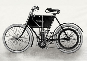 Motocykl Wanderer 1.5 PS, 1902r.