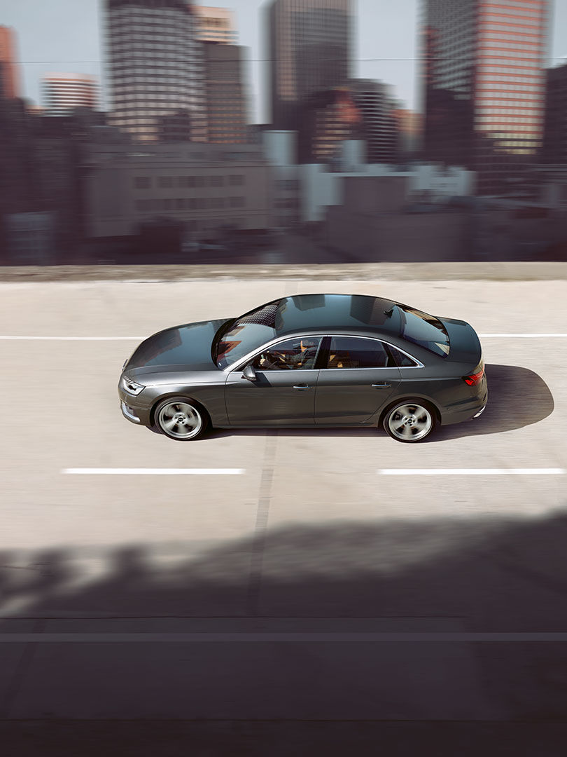 Dynamic Side view Audi A4 Sedan