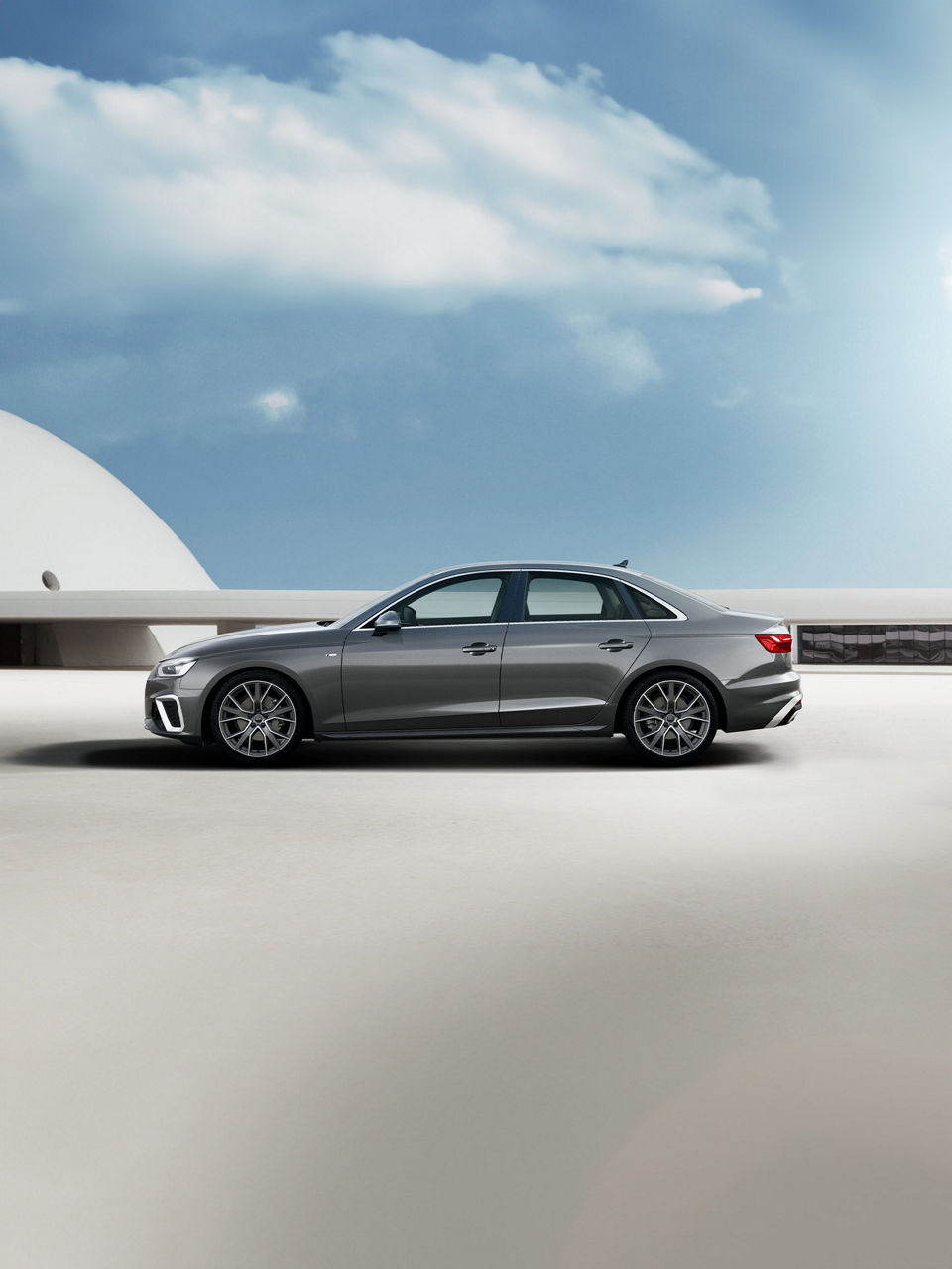 Rear side view Audi A4 Sedan