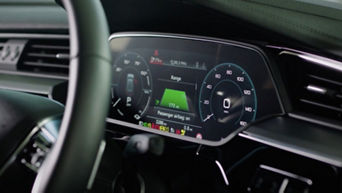 Audi electric vehicle dashboard