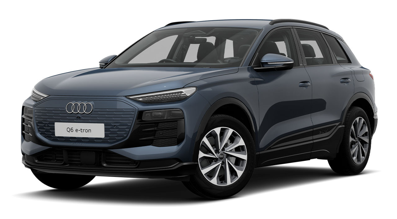 Dark blue Audi Q6 e-tron Performance Sport render