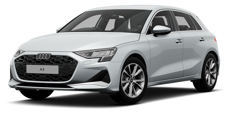 White Audi A3 Sportback Sport 30 TFSI render