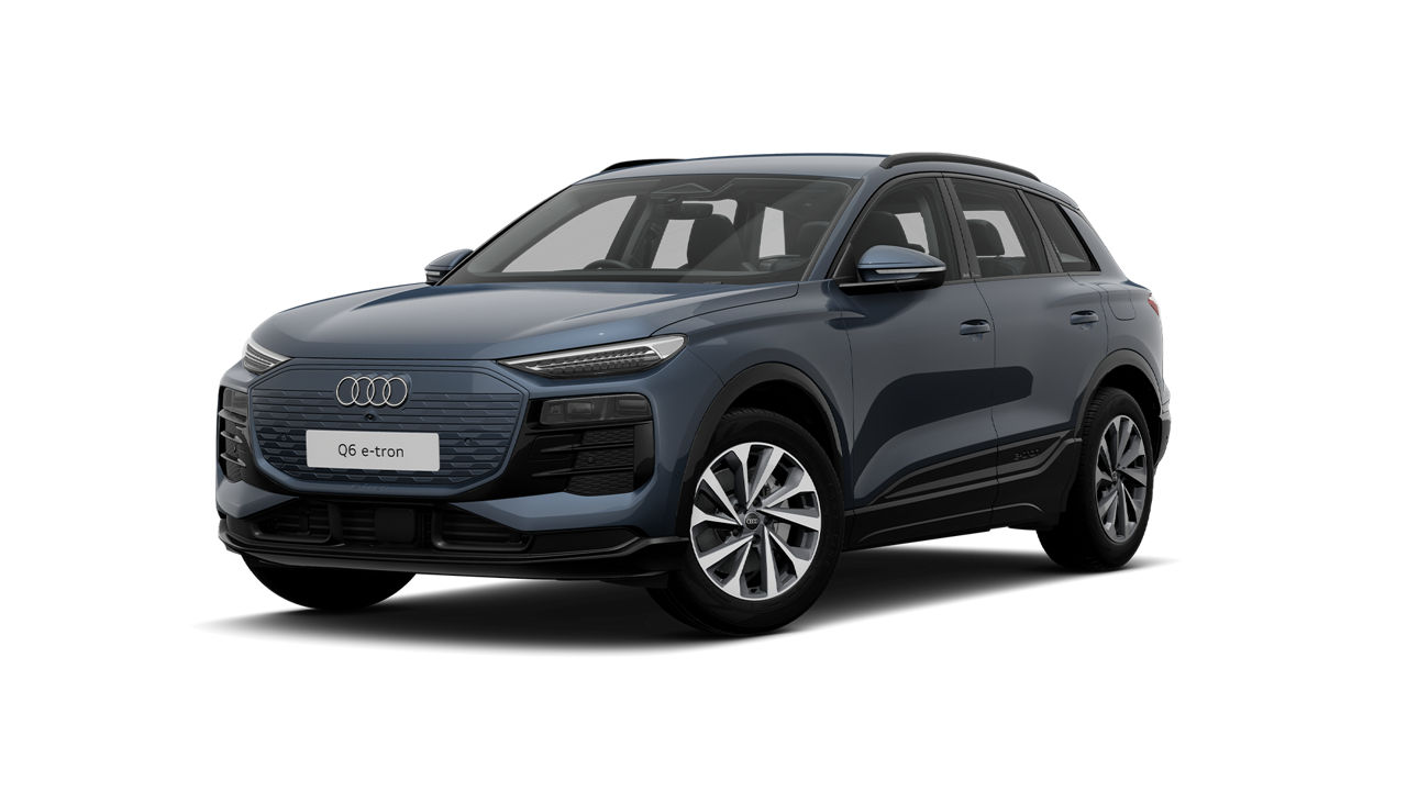 Dark blue Audi Q6 e-tron Performance Sport render