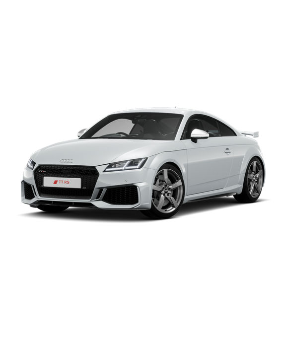 White Audi TT RS Coupe with trim.