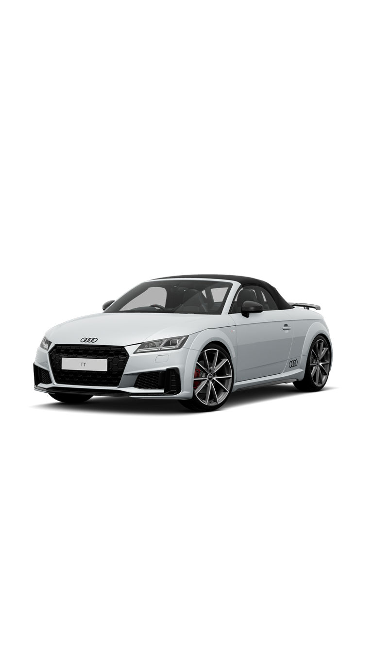 Audi TT in white background.