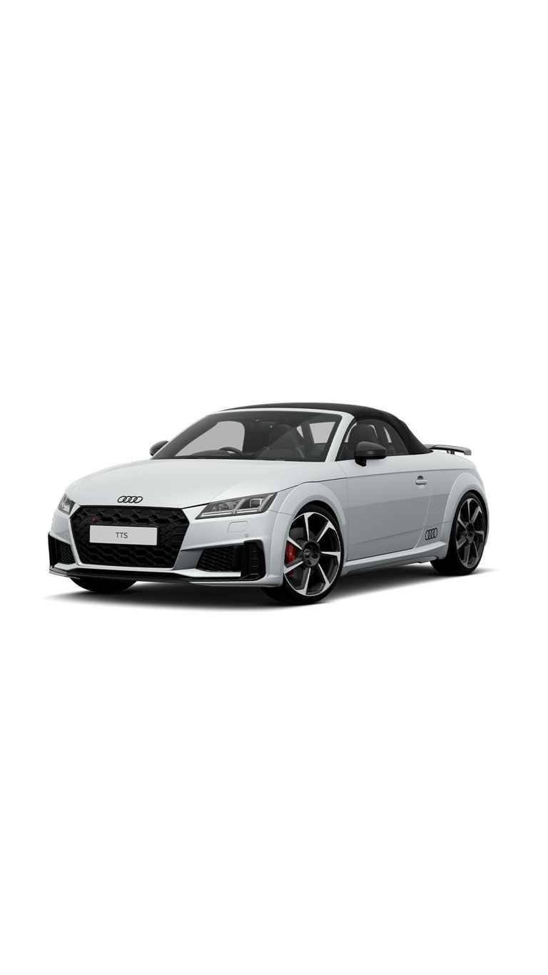 White Audi TT on transparent background with Final Edition trim.
