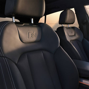 Internal view of passenger seat.