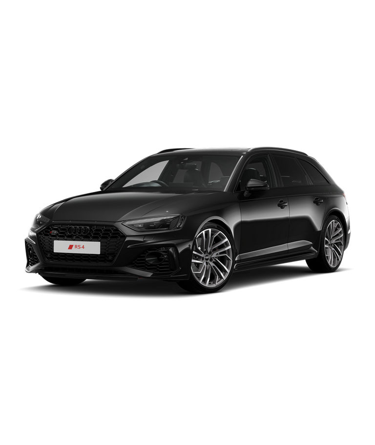 Black Audi RS4 Avant vorsprung trim on a transparent background.