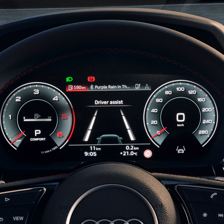 Audi S3 Sportback speedometer.