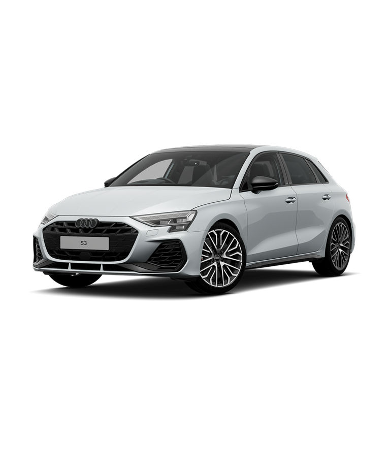 A silver Audi S3 Vorsprung edition